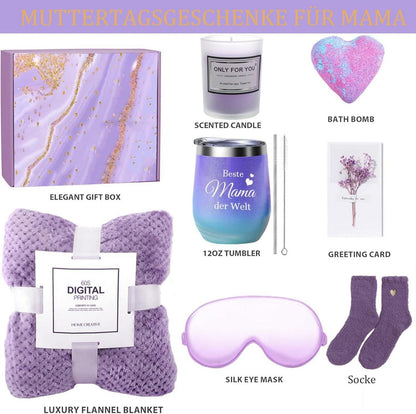 Geschenkset für Mama - 12OZ Edelstahl Weinbecher, Kaffeetassen, Wasserbecher
