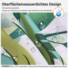 Duschvorhang Grün Blätter 100x200 Antischimmel Textil