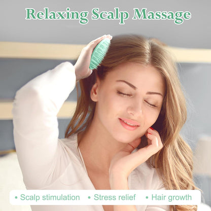 Silikon Kopfhaut Massagebürste Haarwuchs Peeling Scalp Massager Shampoo Bürste