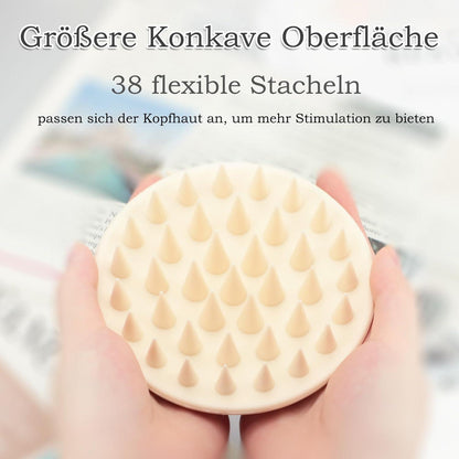 Silikon Kopfhaut Massagebürste Haarwuchs Scalp Massager Peeling
