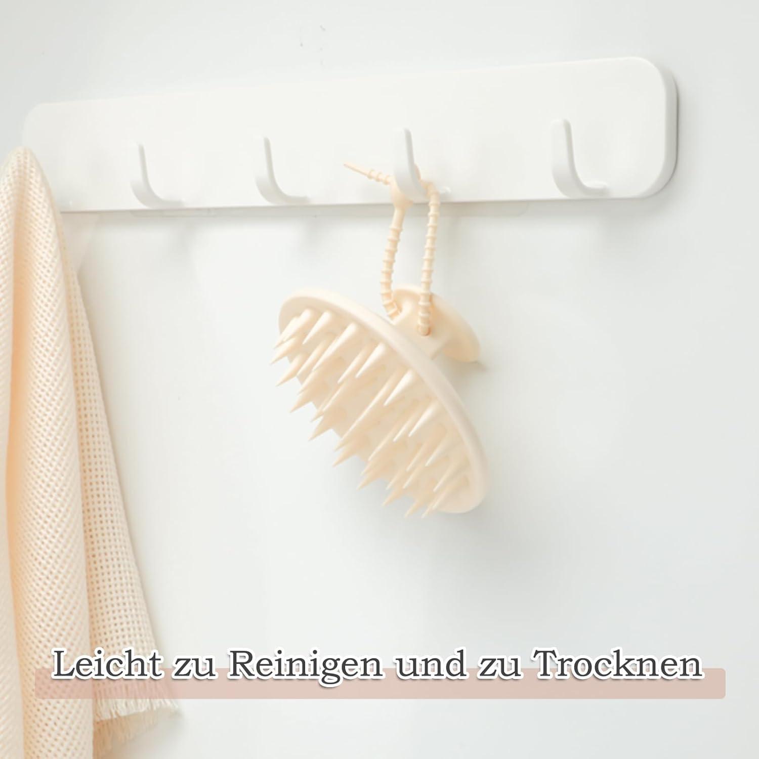 Silikon Kopfhaut Massagebürste für Haarwuchs und Peeling, Scalp