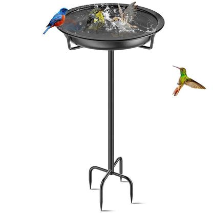 Vogeltränke Stehend – Metall Vogelbad für Garten & Balkon