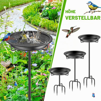 Vogeltränke Stehend – Metall Vogelbad für Garten & Balkon