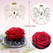 Ewige Rose Engel Figur Geschenkbox Rot für Frauen