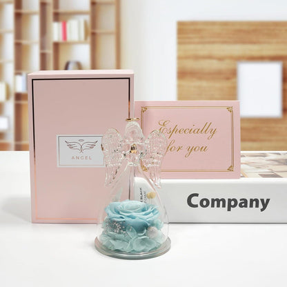 Ewige Rose Engel Figur Geschenk für Frauen
