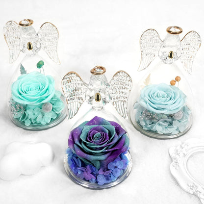 Ewige Rose Engel Figur Geschenk für Frauen
