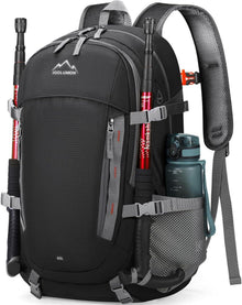 Wanderrucksack 40L Wasserdichter Trekkingrucksack Outdoor Schwarz