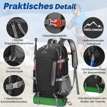 Wanderrucksack 40L Wasserdichter Groß Leicht Faltbar