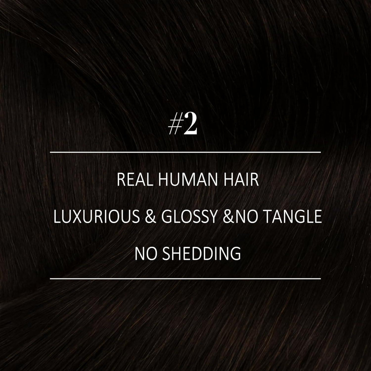 Echthaar Tressen Dunkelbraun 35cm – Volumen & Länge
