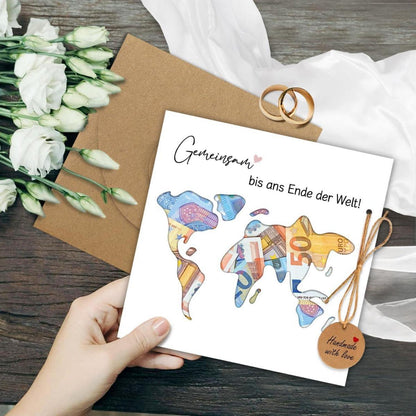 Luckeey Geldgeschenk Hochzeit Weltkarte Umschlägen