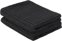 2er Pack Mikrofaser Geschirrtücher Schwarz 41x66cm