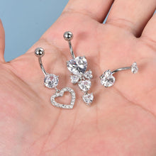 Bauchnabelpiercing Set 316L Chirurgenstahl 14Gauge 10mm