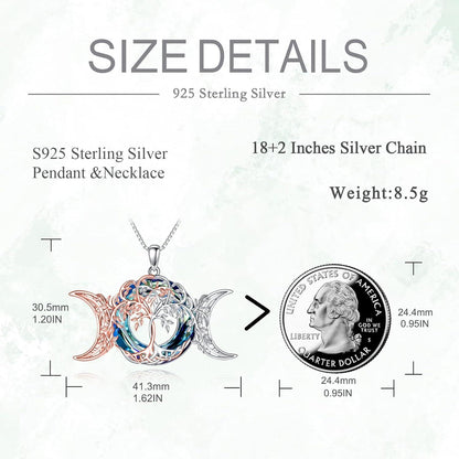 VONALA Baum des Lebens Halskette 925 Sterling Silber