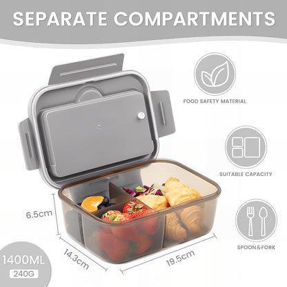 Bugucat Lunchbox Kinder Bento Box mit Fächern