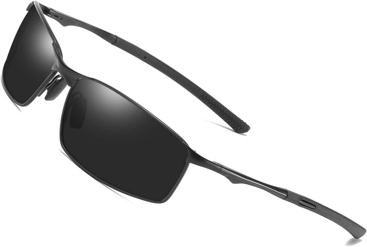 Polarisierte Herren Sonnenbrille UV-Schutz Outdoor Sport Schwarz Blau