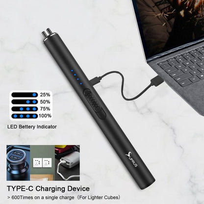 Winddichtes Elektrisches USB-C Arc Feuerzeug mit Sicherheitsschloss