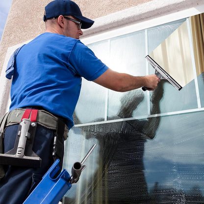 Fensterabzieher Profi 30cm Edelstahl Duschabzieher 3 Ersatzlippen