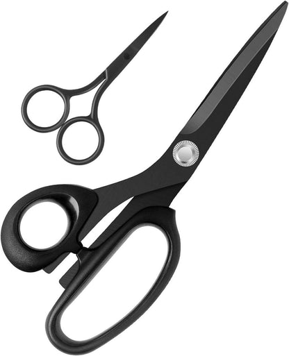 Linkshänder-Nähschere 21cm schwarz Edelstahlklinge Stickereischere