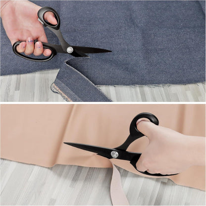 Linkshänder-Nähschere 21 cm Edelstahl Schwarz Stickereischere