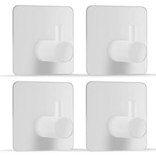 Edelstahl Handtuchhaken 4er Set – Selbstklebend & Bohrlos