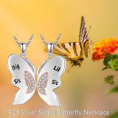925 Sterling Silber Mutter Tochter Yin Yang Ketten für 2 - Matching