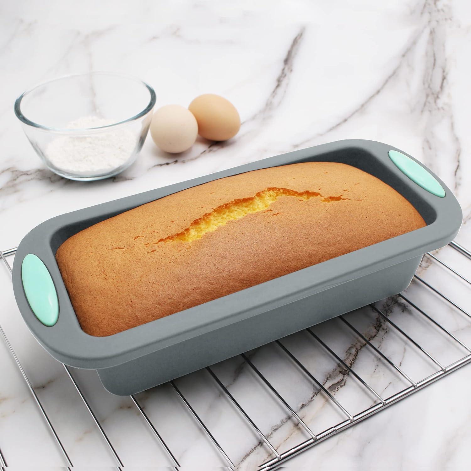 Silikon Backform Set 45-teilig für Kuchen Cupcake Brot Grey