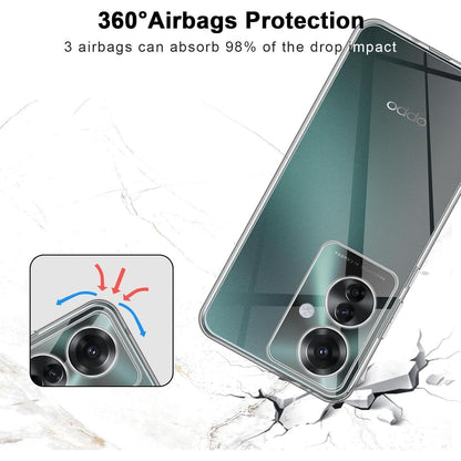 Crystal Clear Silikonhülle für Oppo Reno 11 F Handytasche