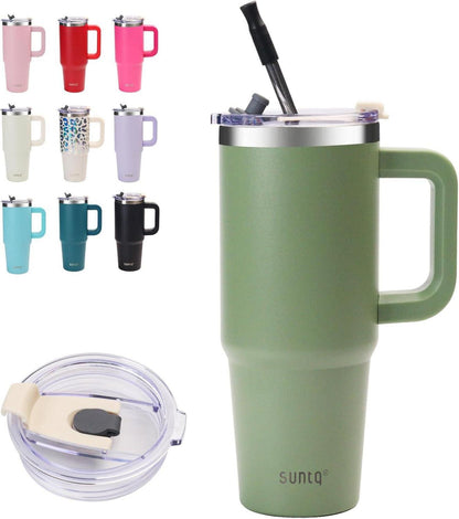 30oz Edelstahl Tumbler mit Griff, Doppelwandig Isolierte