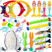 24 Stücke Tauchspielzeug für Kinder, Unterwasser Pool Set