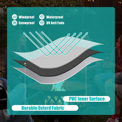 Gasgrill Abdeckplane BBQ Cover wasserdicht 132x66x109cm