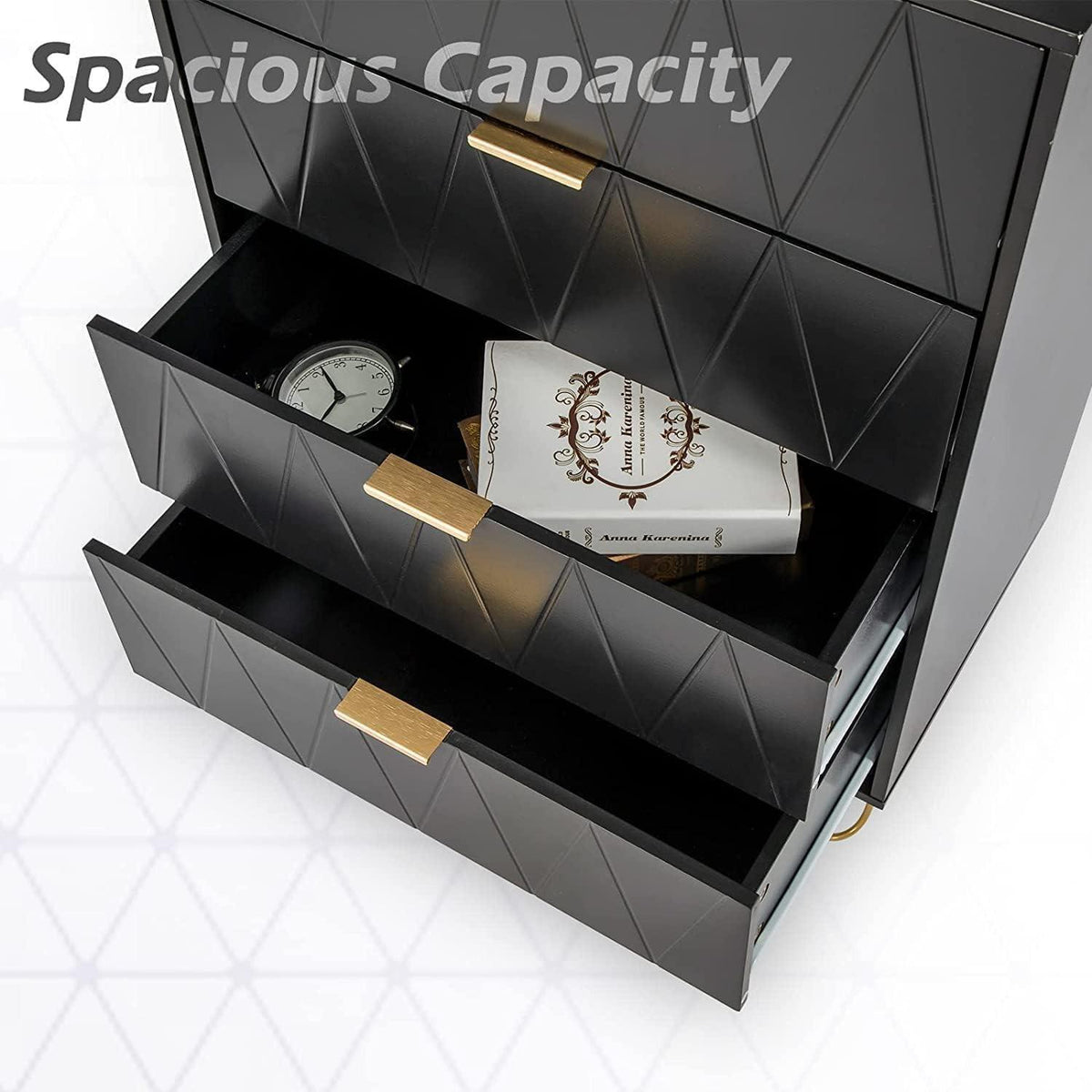 Moderne Kommode 2er Set – 120x34x91 cm mit 8 Schubladen