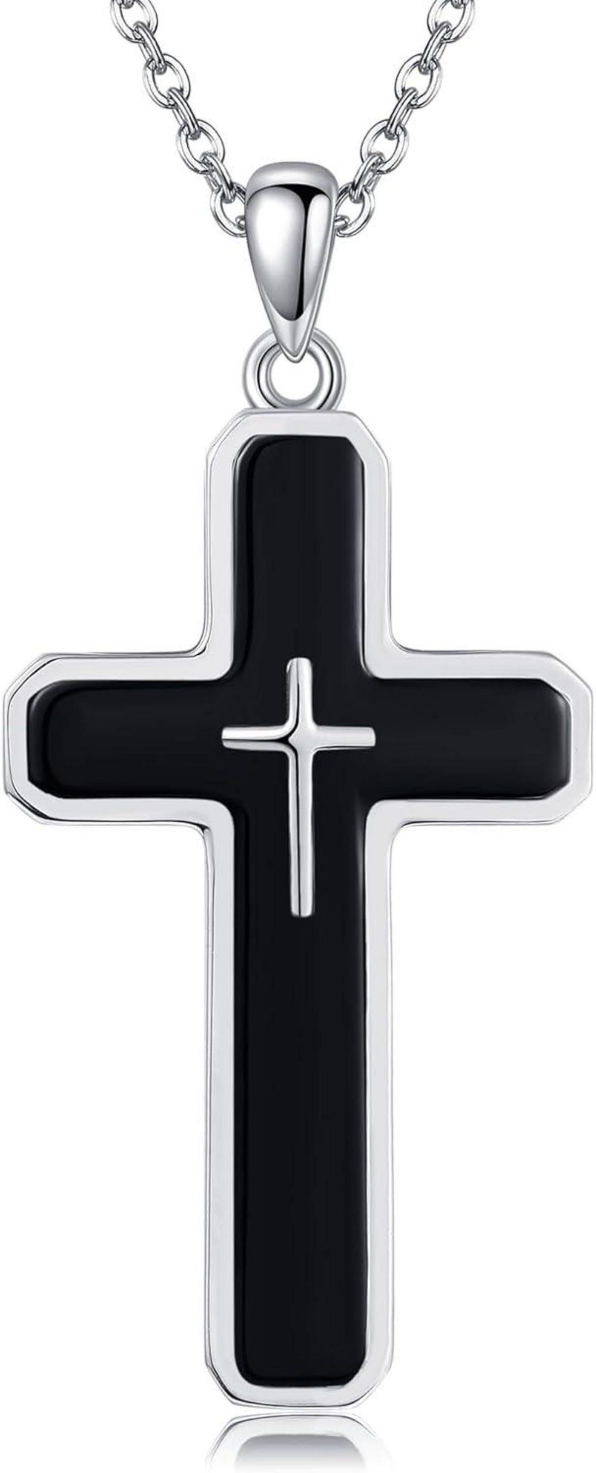925 Sterling Silber Kreuz Halskette Anhänger Geschenke