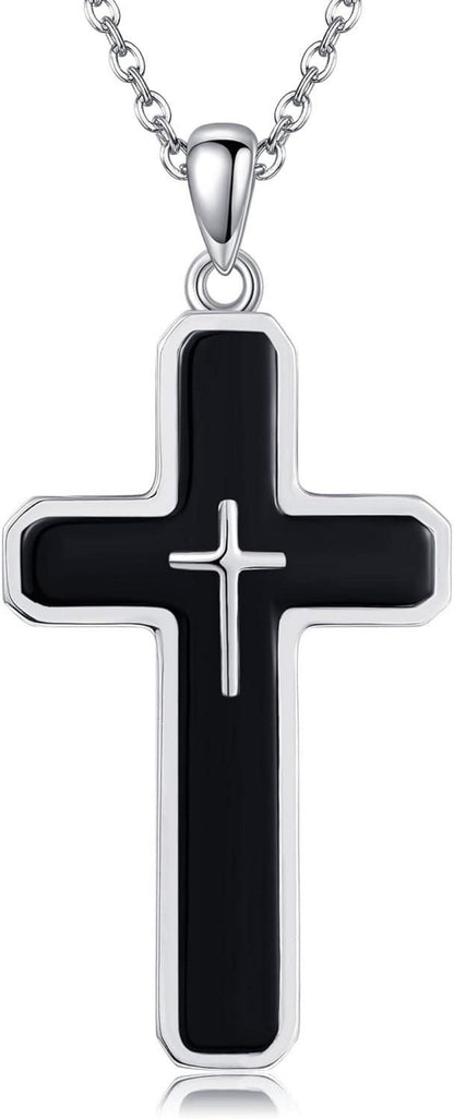 925 Sterling Silber Kreuz Halskette Anhänger Geschenke
