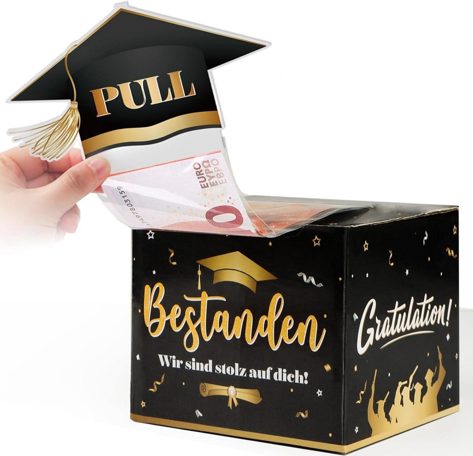 Abschluss Geldgeschenk Box Bachelor Master 2024 - Originell