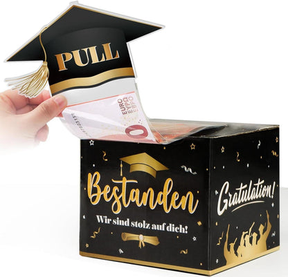 Abschluss Geldgeschenk Box Bachelor Master 2024 - Originell