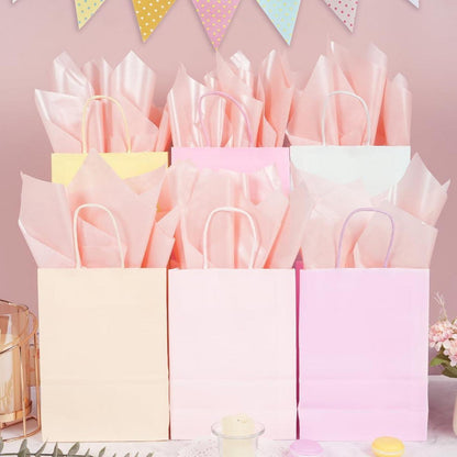 Rosa Metallic Seidenpapier 60 Blatt – Geschenkpapier & Bastelpapier
