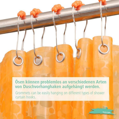 Eazzier Bath Duschvorhang Transparent 183x183 cm mit