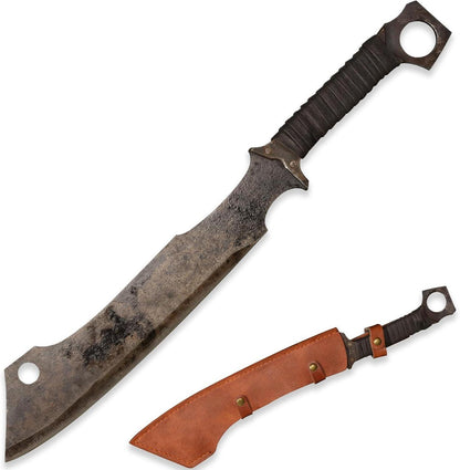 Hackmesser aus Manganstahl, Full Tang, Outdoor, Jagd, Camping