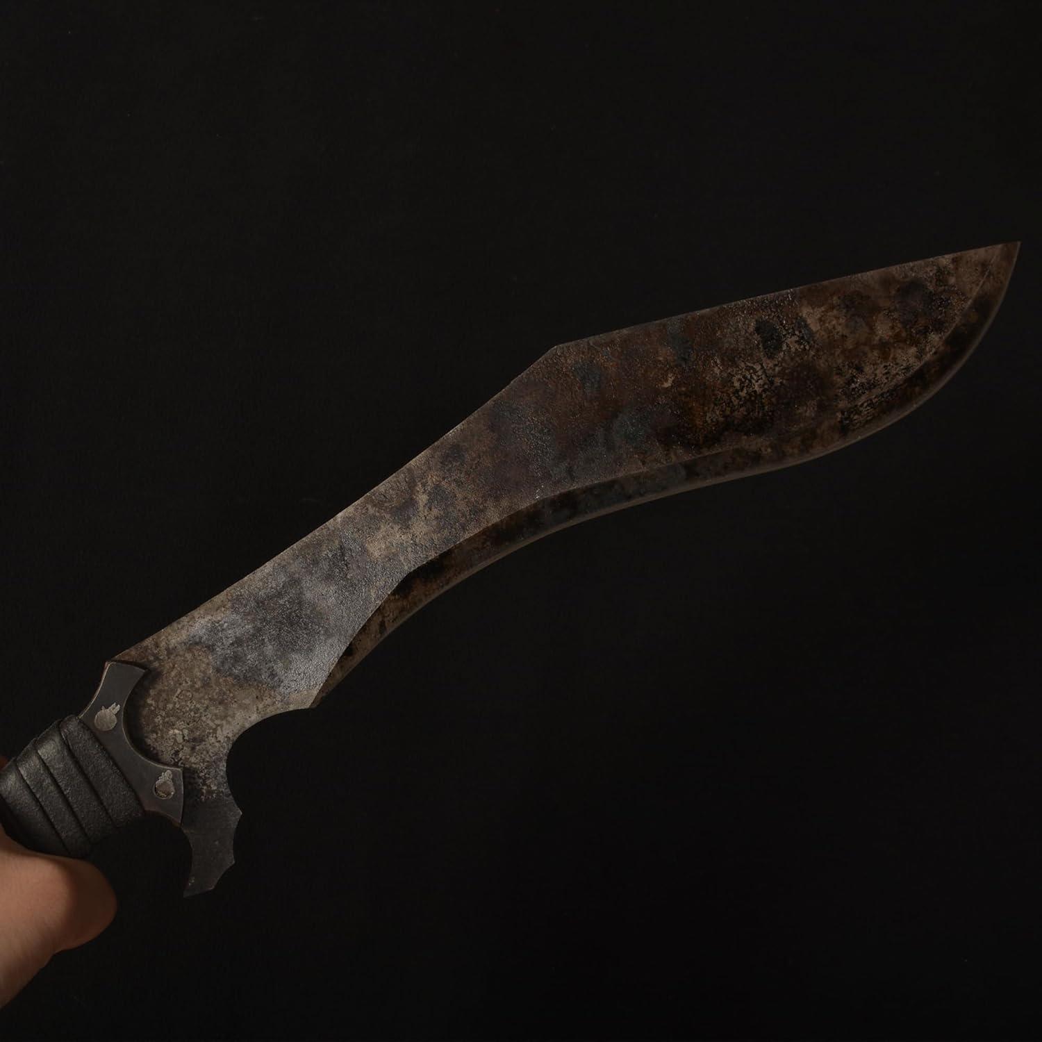 Handload Mangan Stahl Machete Full Tang Outdoor Jagd Camping Wandern Überleben Schutzabdeckung