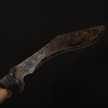 Handload Mangan Stahl Machete Full Tang Outdoor Jagd Camping Wandern Überleben Schutzabdeckung