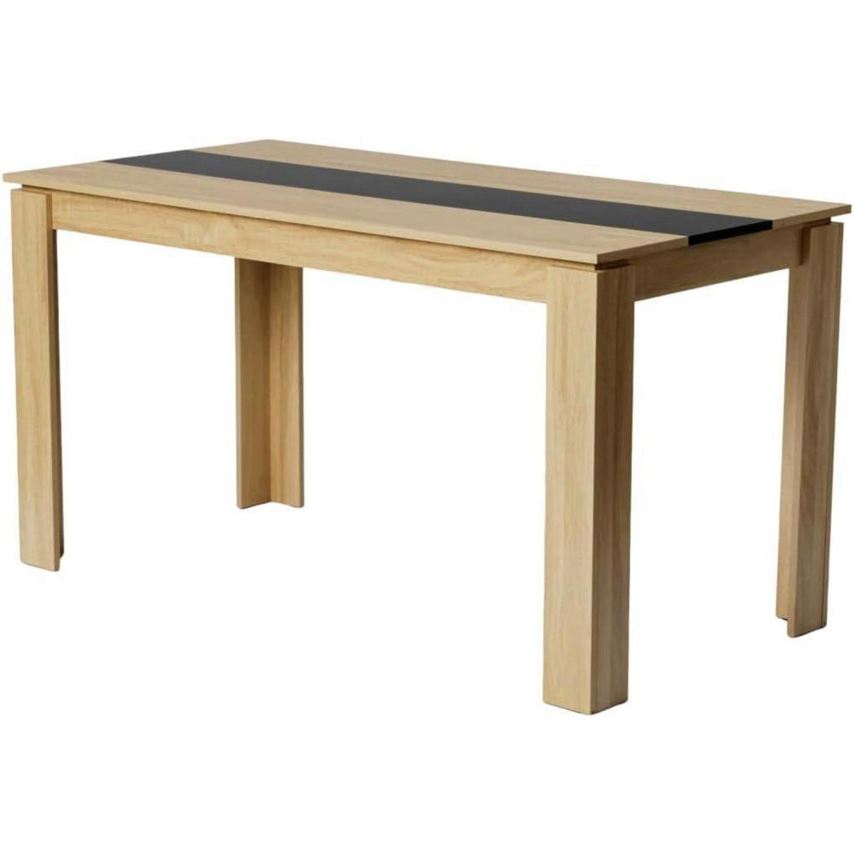 Esstisch Eiche Schwarz 140x70cm – Küchentisch für 6 Personen