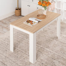 Esstisch Eiche-Weiß 120x70cm – Esszimmertisch für 4 Personen