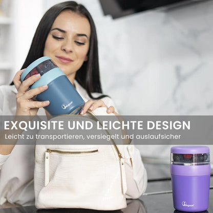 Müslibecher Joghurtbecher to go 150ML+500ML Lunchpot Löffel