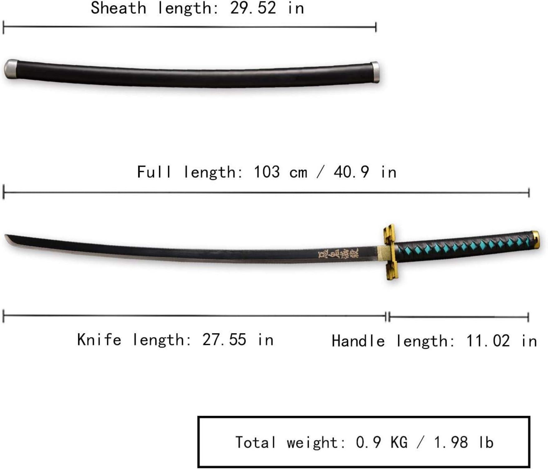 Samurai-Schwert Anime Cosplay Schwert Carbon-Stahl