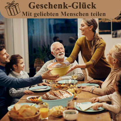 Gärkorb Banneton Brotgärkörbe Sauerteig-Set 22cm Rund & 26cm