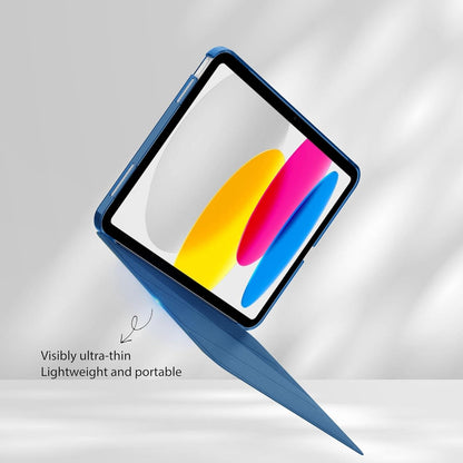 Hülle iPad 10 2022 10.9 Zoll A2757/A2777 Transparent Blau