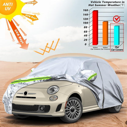 Wasserdichte Autoabdeckung für FIAT 500 2007-2025