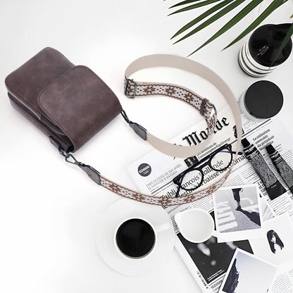 MUIIKOLA Handytasche Umhängetasche Damen RFID Leder Z-kaffee
