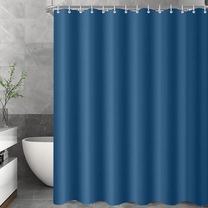 Duschvorhang Dunkelblau 150x200cm Wasserabweisend Textil Badevorhang