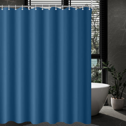 Duschvorhang Dunkelblau Antischimmel Wasserabweisend 260x200cm